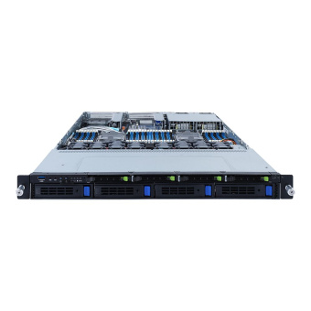 Платформа системного блока Gigabyte R182-M80 1U, 2x LGA4189, 32x DIMM DDR4, 4x 3.5" SAS/SATA, 4x 2.5" 9.5 mm SATA/NVME Gen 4, 2x 1Gb/s Intel I350-AM2, 2x PCIE Gen 4 x16, 1x OCP 3.0 x16, 1x OCP 2.0 x8, AST2600, 2x 1300W