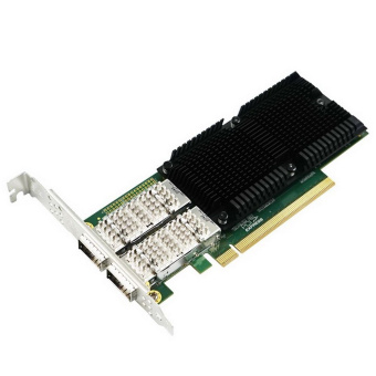 Сетевой адаптер Lr-Link LRES1014PF-2QSFP28  2x 100Gbs, 2x QSFP28, Intel E810, PCIe 4.0 x16, LP