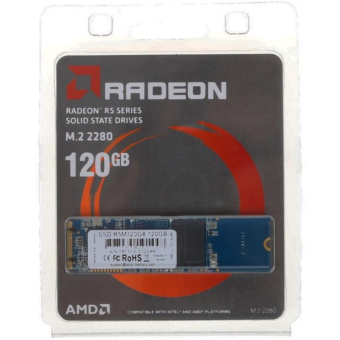 Твердотельный накопитель SSD AMD Radeon R5 120GB M.2 2280 R5M120G8 Client SATA 6Gb/s, 530/400, IOPS 64/81K, 3D TLC, RTL (181449)