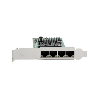 Сетевой адаптер Lr-Link LREC9224PT  4x 1Gbs, 4x RJ45 , Intel I350, PCIe 2.1 x1, LP