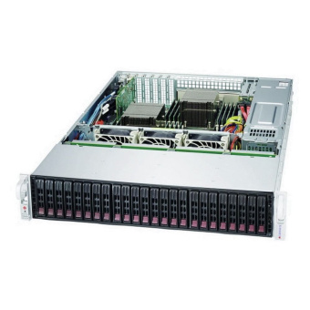 Корпус SuperMicro CSE-216BE2C-R920LPB 24x 2.5" SAS/SATA, E-ATX, 2x 12Gb/s EOB backplane, 2x 920W, 2U, Black, rail kit