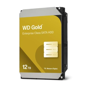 Жесткий диск серверный WD GOLD WD122KRYZ 12TB, 3.5", SATA 6Gb/s, 7200rpm, 512MB, 512e, CMR