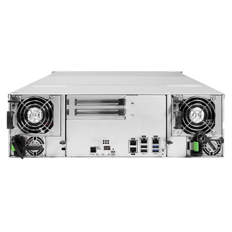 Сетевой накопитель Infortrend GSi 5016GU-F 3U/16bay, single controller, 2x 8GB, 1x 12Gb/s SAS EXP ports, 4x 1G iSCSI ports, 2x Graphic card slots, 2x (PSU+ fan module), 1x Rackmount kit