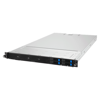 Серверная платформа ASUS RS501A-E12-RS4U, 1U, 1x AMD EPYC 9004/9005 SP5, 24x DDR5 RDIMM 4800/5200, 4x 2.5" SAS/SATA/NVME, 1x PCIE Gen5 x8, 2x PCIE Gen5 x16, 2x M.2, 1x OCP 3.0 x16, 2x 1GbE, 2x 1600W (90SF03Y1-M00M50)