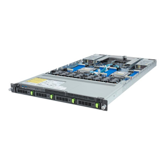 Серверная платформа Gigabyte R183-Z90-AAV1 1U, 2x SP5, 24x DDR5, 4x 3.5" SAS/SATA/NVME, 2x PCIE Gen5 x16, 2x OCP 3.0 x16, 2x 1600W