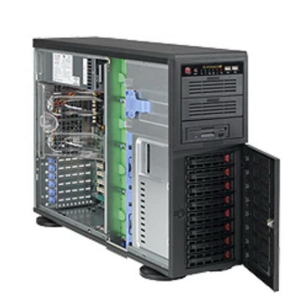 Корпус SuperMicro CSE-743TQ-903B-SQ, 4U/Tower, 8x 3.5"/2.5" SAS/SATA , E-ATX, 1x12G 8-port passive BP, 900W 1+1 redundant 80+ Platinum,