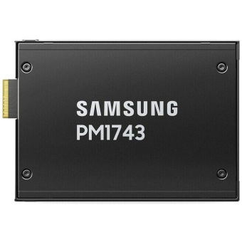 Твердотельный накопитель SSD Samsung MZWLO7T6HBLA-00A07 2.5" U.3, 7680GB, PM1743, 14000/3000 MB/s, 2500k/280k IOPS, PCI-e 5.0, 1DWPD (5Y), 15mm