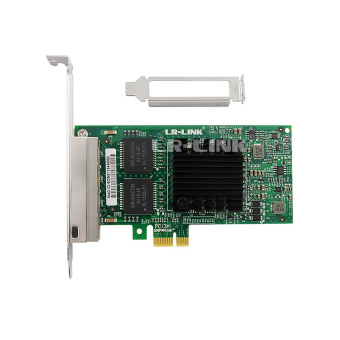 Сетевой адаптер Lr-Link LREC9224PT  4x 1Gbs, 4x RJ45 , Intel I350, PCIe 2.1 x1, LP