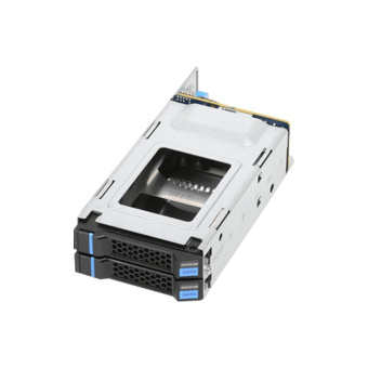 Аксессуары Quanta Дополнительная корзина для жестких дисков для платформы D52BQ-2U в комплекте с контроллером и кабелем S5BQ HDD/B REAR W/CAGE,PCIE CABLE 2.5 Бекплейн+трей+кабель для задних хардов (1 комплект) 1HYQZZZ002Y