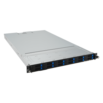 Серверная платформа ASUS RS501A-E12-RS12U: 1U, 1x AMD EPYC 9004/9005 SP5, 24x DDR5 RDIMM 4800/5200, 12x 2.5" SAS/SATA/NVME, 1x PCIE Gen5 x8, 2x PCIE Gen5 x16, 2x M.2, 1x OCP 3.0 x16, 2x 1GbE, 2x 1600W (90SF03Y1-M00LN0)