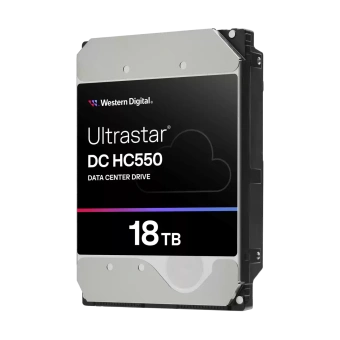 Жесткий диск серверный WD Ultrastar DC HC550 WUH721818ALE6L4 18TB, 3.5", SATA 6Gb/s, 7200rpm, 512MB, 512e, CMR (0F38467)