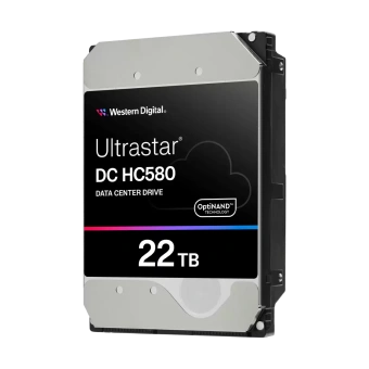 Жесткий диск серверный WD Ultrastar DC HC580 WUH722422ALE604 22TB, 3.5", SATA 6Gb/s, 7200rpm, 512MB, 512e/4Kn, CMR (0F62785)
