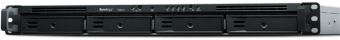 Synology 1U/4bay QC 2,2GhzCPU/2Gb(32)/RAID0,1,10,5,6/upto 8HDD (1xRX418)/2xUSB3.2/1eSATA/4GigEth/1xExpslot/iSCSI/2xIPcam/1xRPS/1YW/no rail