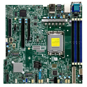 Материнская плата SuperMicro MBD-X13SCH-F-B (1x LGA1700, 4x DDR5(4400), 8x SATA3, 2x M.2, 3x PCIE, 2x 1Glan)