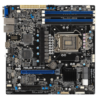 Материнская плата ASUS P12R-M mATX LGA1200, 4x DDR4(3200), PCIEx16, 1x PCIEx8, 1x M.2, 2x 1GLAN (90SB09X0-M1UAY0)