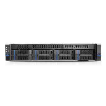 Корпус серверный Chenbro RM23808-0090A0  8x 3.5/2.5" SAS/SATA, E-ATX, 12Gb/s passive backplane, 2x 800W, 2U, Black, rail kit