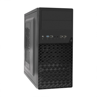 Корпус Minitower ExeGate BA-203U  (mATX, без БП, 3*USB+1*USB3.0, аудио, черный)