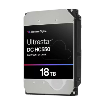 Жесткий диск серверный WD Ultrastar DC HC550 WUH721818ALE6L4 18TB, 3.5", SATA 6Gb/s, 7200rpm, 512MB, 512e, CMR (0F38467)