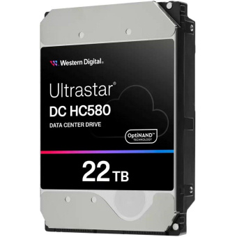 Жесткий диск серверный Western Digital 3.5" 22TB Ultrastar DC HC580 WUH722222ALE604
 SATA