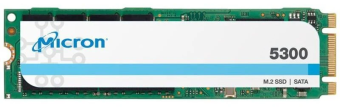 Накопитель SSD Micron 5300PRO MTFDDAV240TDS-1AW1ZABYY 240GB, M.2, 540/310 MB/s, 67k/40k IOPS, SATA 6Gb/s, TBW 657