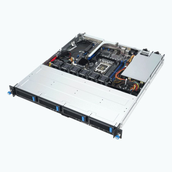 Серверная платформа ASUS RS300-E12-RS4 1x LGA1700, 4x DDR5, 4x 3.5/2.5" SAS/SATA/NVME, 1x PCIE Gen5 x16, 1x M.2, 2x 450W (90SF03A1-M00070)