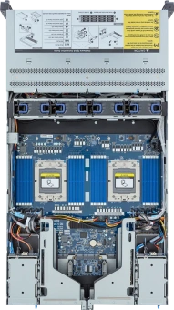 Gigabyte Server Platform R283-Z94 Rev.3x / 2U / 2xAMD (9004/9005) / 2xHS / 24xDIMM / 12xLFF NVME/SAS/SATA + 4xSFF SATA/SAS + 3xM.2 PCIe Gen3 / 2x1GbE / 2xOCP 3.0 / 2xFHHL / 2x1600W / Rails / 1Y