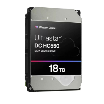Жесткий диск серверный WD Ultrastar DC HC550 WUH721818ALE6L4 18TB, 3.5", SATA 6Gb/s, 7200rpm, 512MB, 512e, CMR (0F38467)