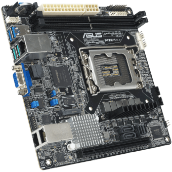 Материнская плата ASUS P13R-I LGA1700, mITX, 2x DDR5(4800), PCIEx16, M.2, 2х 1GLAN (90SB0CR0-M0UAY1)