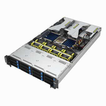 Серверная платформа ASUS RS521A-E12-RS12U 2x SP5/EPYC 9005, 24x DDR5, 12x 3.5/2.5" SAS/SATA/NVME, 1x PCIE Gen5 x8, 2x PCIE Gen5 x16, 2x PCIE Gen5 x16 GPU,  2x M.2, 1x OCP 3.0 x16, 2x 1600W (90SF03X1-M000C0)