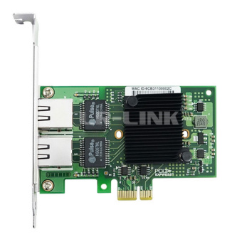 Сетевой адаптер Lr-Link LREC9222HT 2x 1Gbs, 2x RJ45 , Intel I350, PCIe 2.1 x1, LP