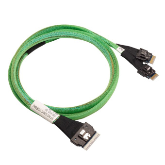 Кабель ACD-60004-ZC SlimSAS SFF8654(x8) to 2x SlimSAS SFF8654(x4), 100см, (аналог Broadcom 05-60004-00)