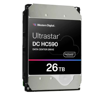 Жесткий диск серверный WD Ultrastar DC HC590 WUH722626ALE6L4 26TB, 3.5", SATA 6Gb/s, 7200rpm, 512MB, 512e/4Kn, CMR (0f65672)