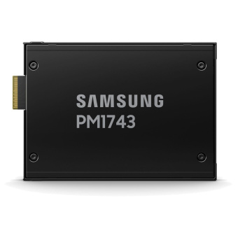Твердотельный накопитель SSD Samsung MZWLO3T8HCLS-00A07  2.5" U.3, 3840GB, PM1743, 14000/6000 MB/s, 2500k/280k IOPS, PCI-e 5.0, 1DWPD (5Y), 15mm