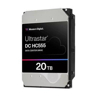 Жесткий диск серверный WD Ultrastar DC HC555 WUH722020CL5204 20TB, 3.5", SAS 12Gb/s, 7200rpm, 512MB, 512e, CMR (0B47749)